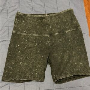 PINK Victoria's Secret Olive Bike Shorts